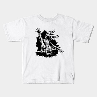 Evil dead black and white Kids T-Shirt